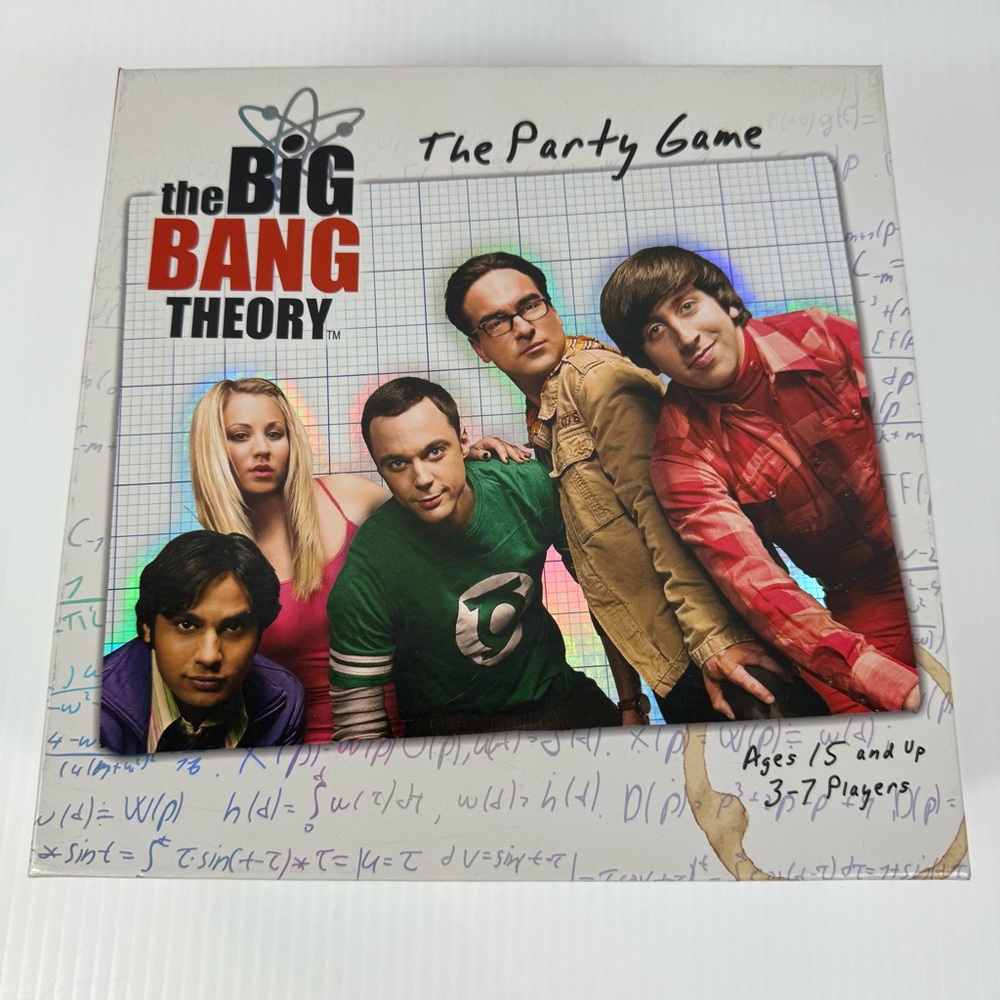 The Big Bang Theory Party Game Cryptozoic Entertainment 2012 100% Complete